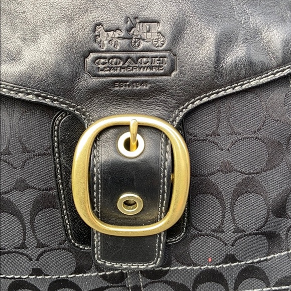 Coach Black Shoulder Bag c 2005/6 - Picture 3 of 12